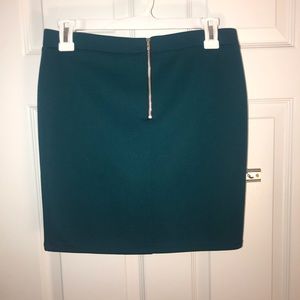 Teal mini skirt